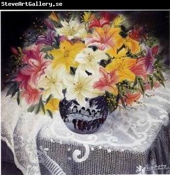 unknow artist Still life floral, all kinds of reality flowers oil painting  122